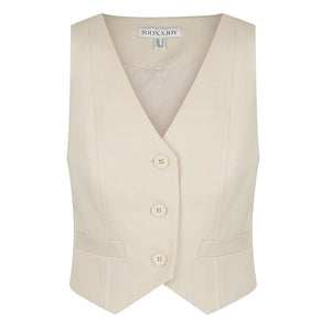 Shona Joy Tailored Beige Sara Vest Size 8