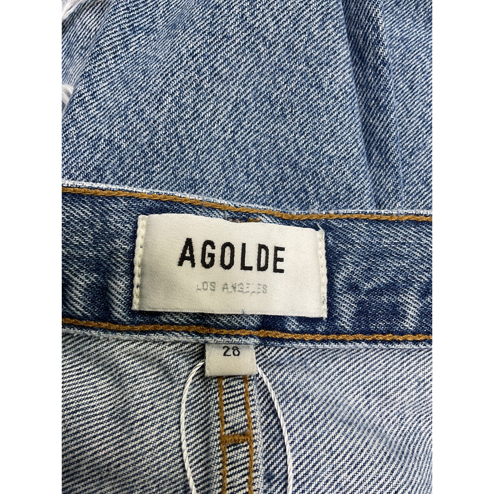 Agolde '90'S' Blue Cotton Pinch Waist Jean Size 28