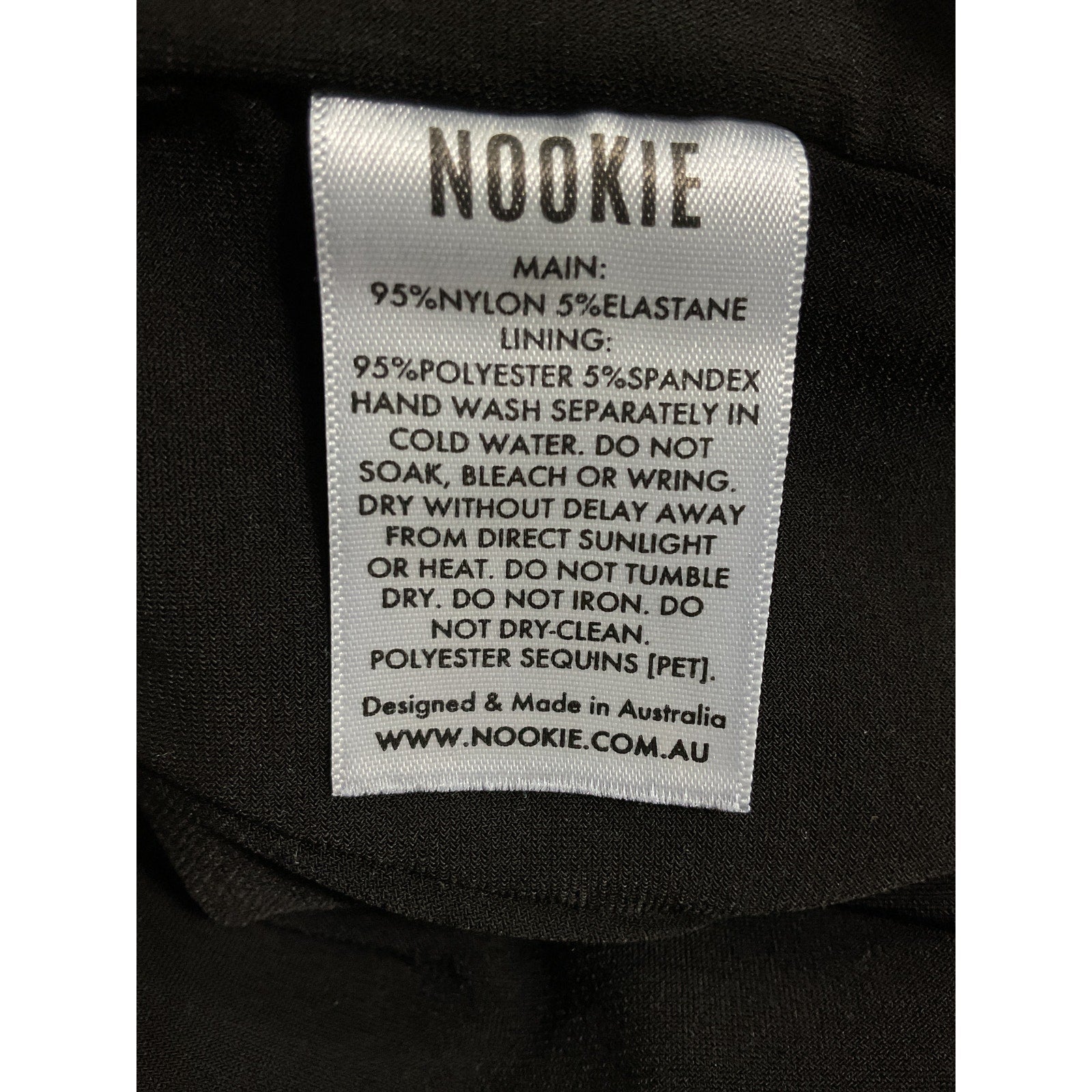 Nookie 'Leilani' Black One Shoulder Sequin Embellished Gown Size S