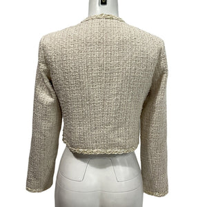 Heartloom Tweed Ivory Billie Blazer Size XS NWT