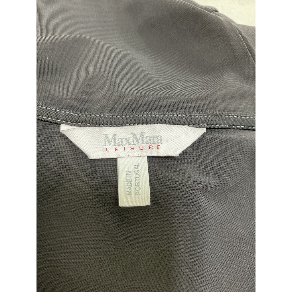 Max Mara 'Leisure' Black Ragazza Stretch-Jersey Top Size S