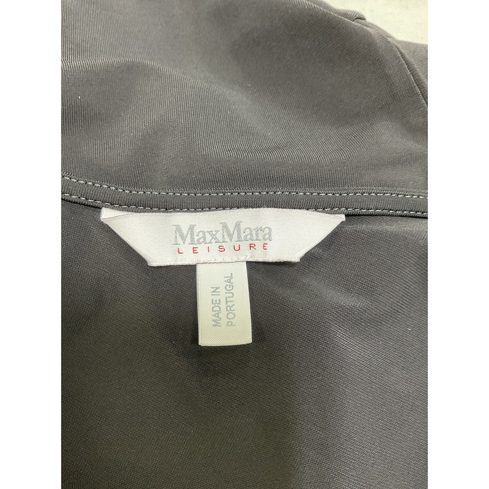 Max Mara 'Leisure' Black Ragazza Stretch-Jersey Top Size S