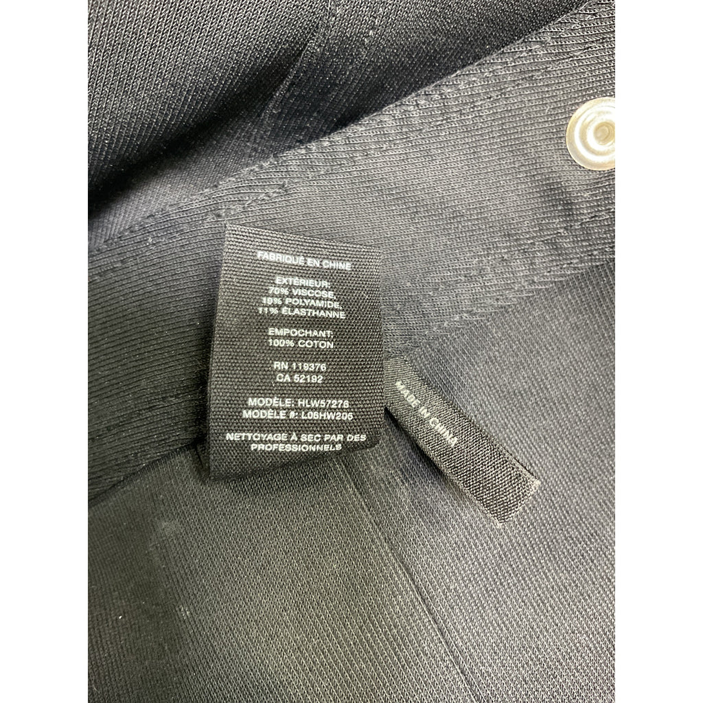 Helmut Lang Black Viscose Belted Flare Leg Pants Size M