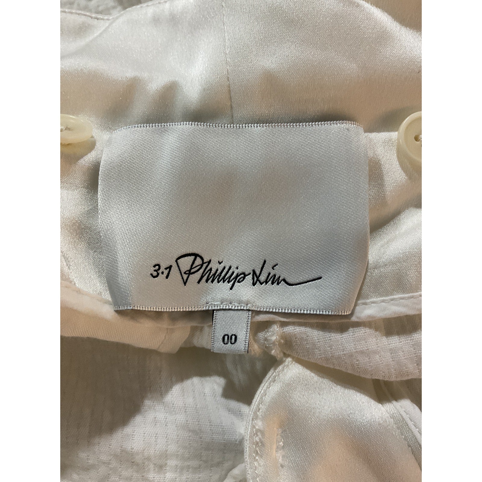 3.1 Phillip 'Lim' White Cotton Paperbag Short Size 00