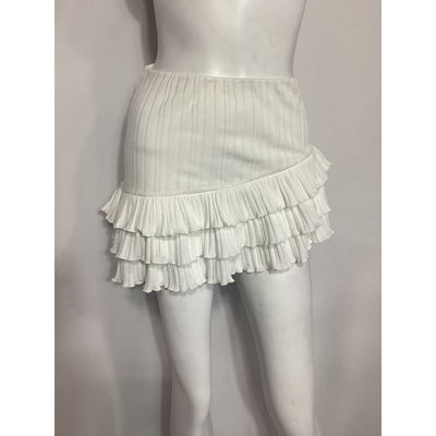 Majorelle 'Isadora' White Asymmetric Skirt Size XS