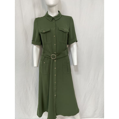 Sézane 'Raquel' Green Polyester Dress Size 40