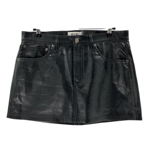 Agolde Sleek Black Liv Mini Skirt Size 29