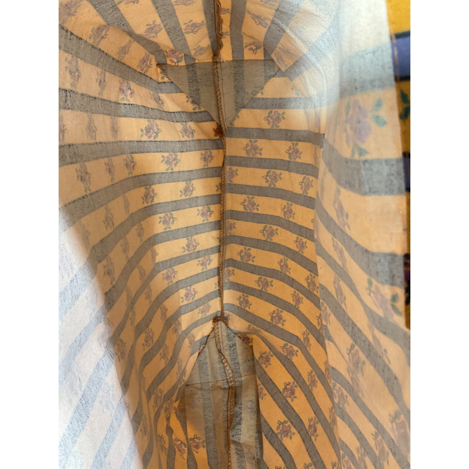 S�zane Orange x Mdlo Yellow Canvas Open Top Tote Bag