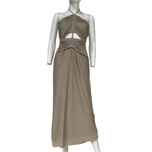 Significant Other Ruched Beige Nyah Dress Size 6 US / AU 10
