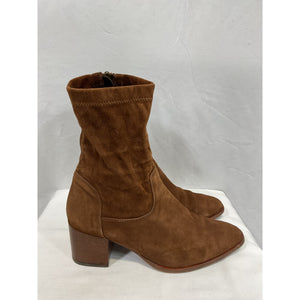 Aquatalia 'Janella' Brown Leather Weatherproof Bootie Size 9