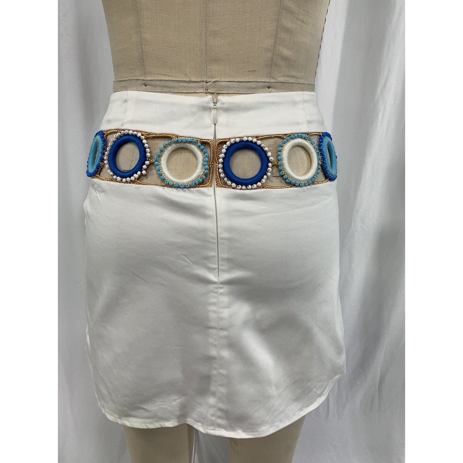 My Beachy Side White A Line Mini Skirt Size M