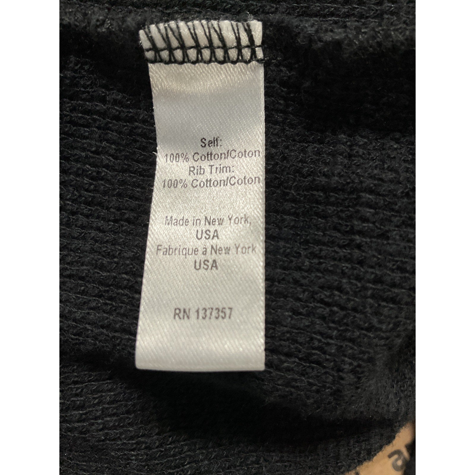 Marissa Webb 'Blair' Black Waffle Knit Puff Sleeve Pullover Size M