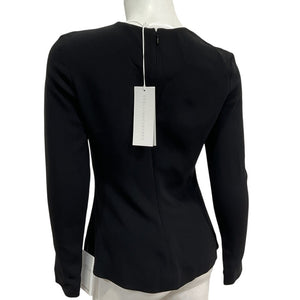 Stella Mccartney Cutout Black Keyhole Top Size 36 EU / US XS NWT