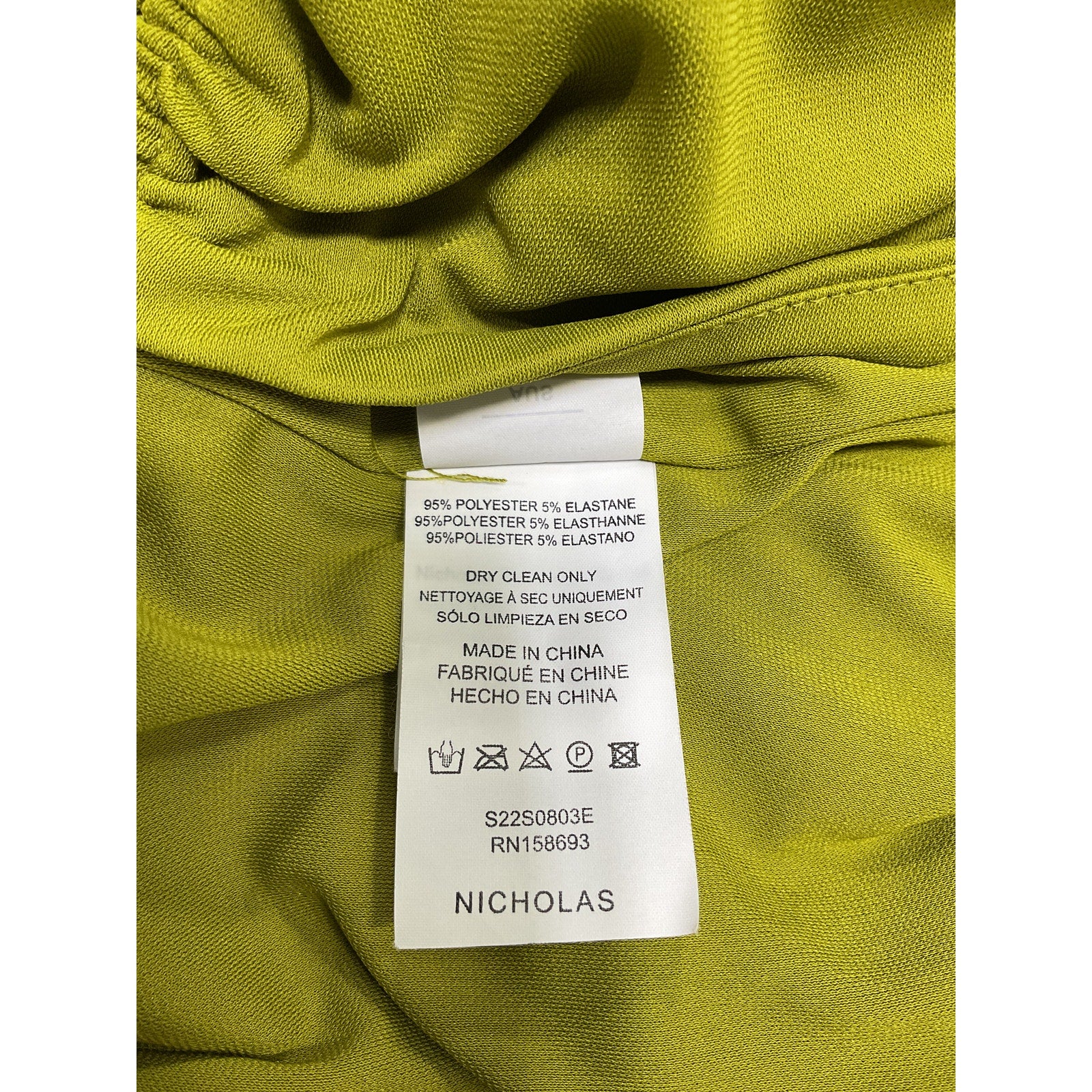 Nicholas 'Pauline' Green Poly Skirt Size 0
