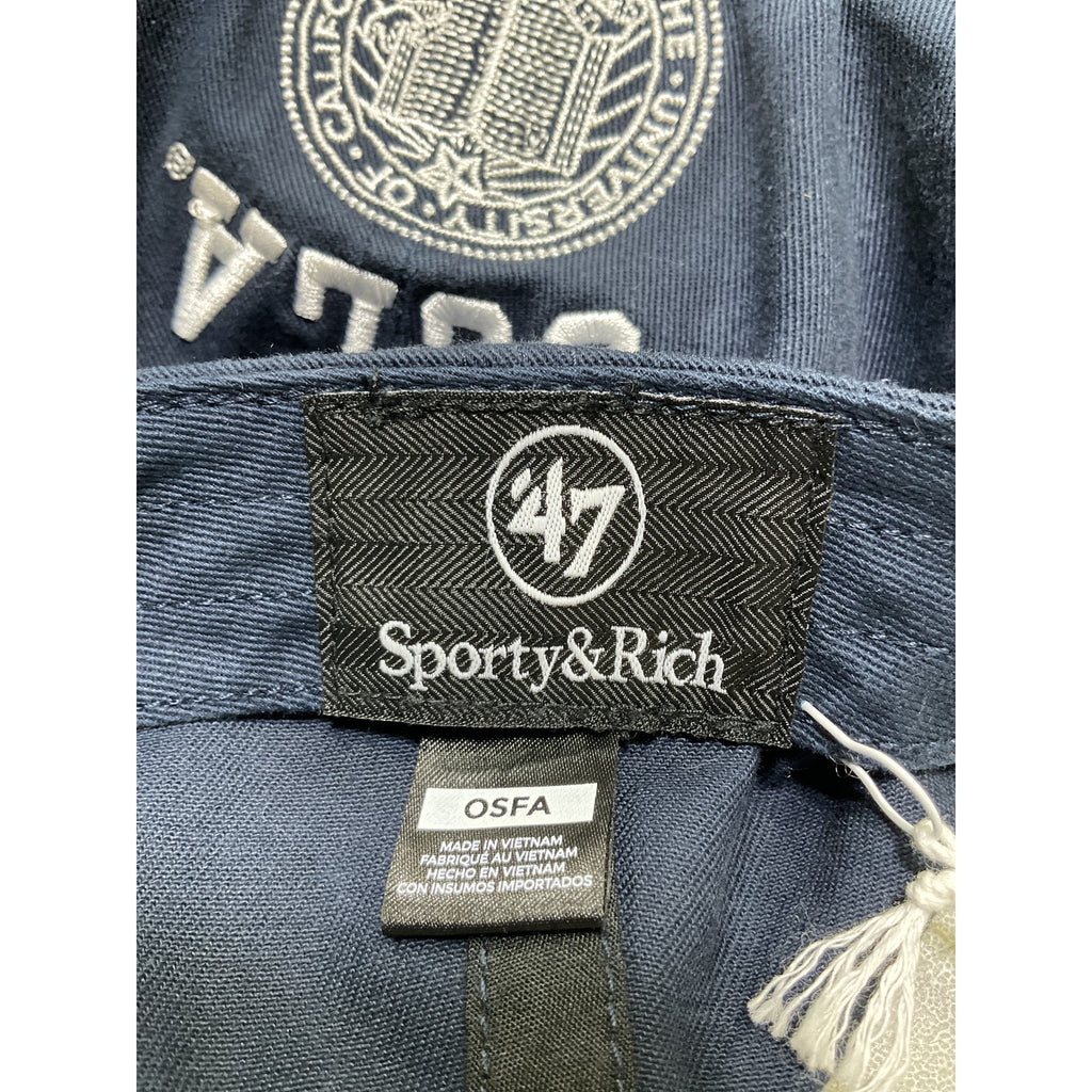 Sporty & Rich 'Crest' Blue Cotton Hat Size OS - NWT