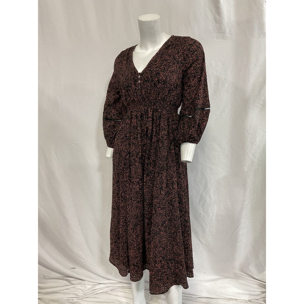 Hatch 'The Victoria' Black Long Sleeve Maternity Dress Size 0