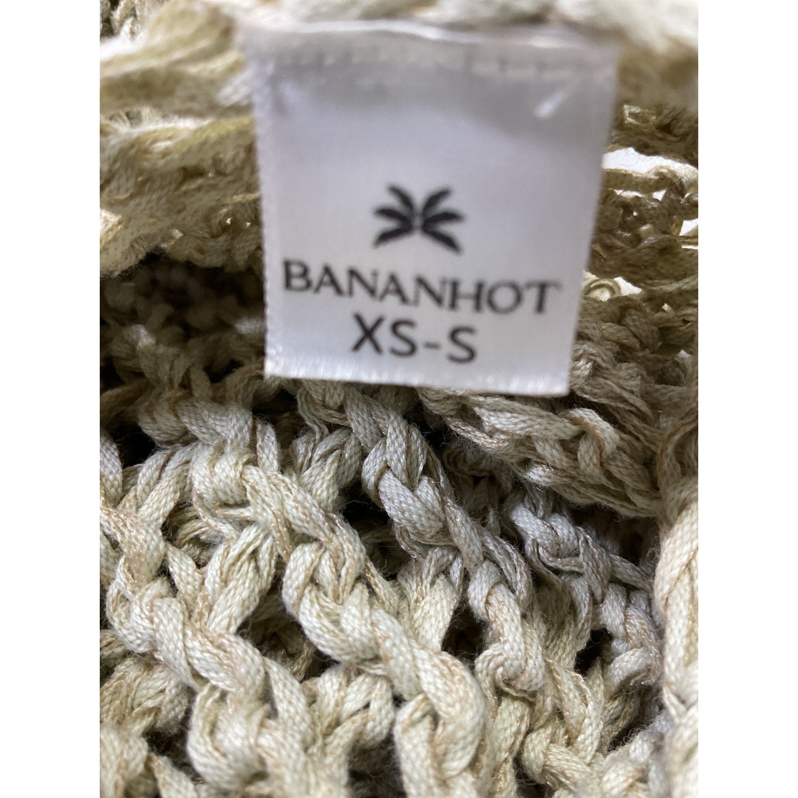 Bananhot 'Magen' White Knit Shirt Size XS
