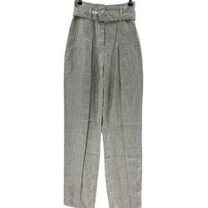 Iro Linen Blend Heather Grey Najava Trousers Size 34