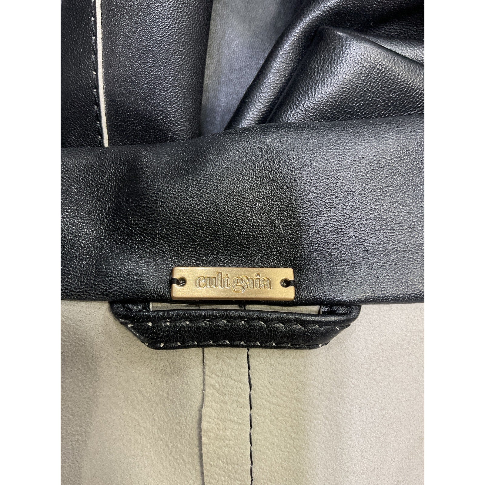 Cult Gaia 'Layton' Black Leather Leather Blazer Size 0