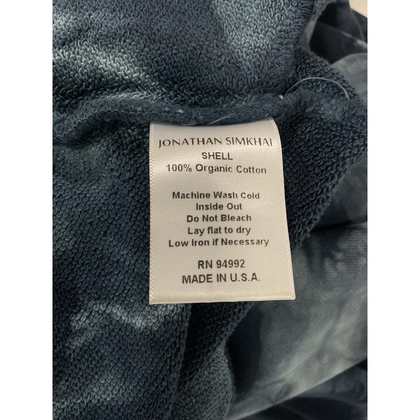 Simkhai 'Standard' Blue Cropped Cotton Tie-Dye Joggers Size XS