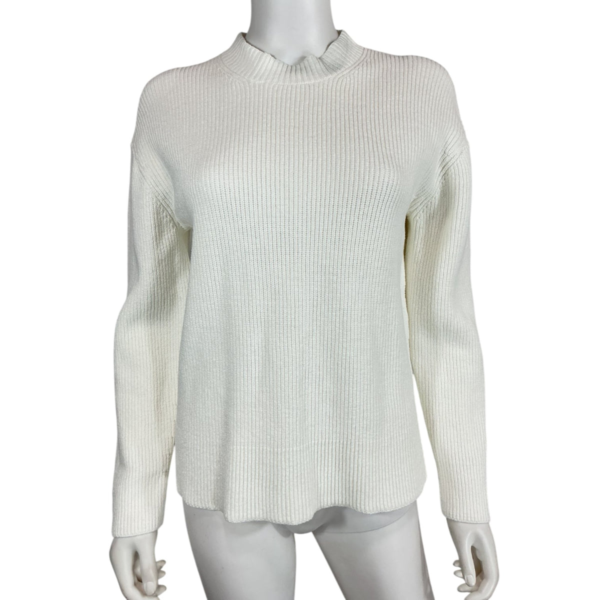 Vince Textured White Tunic Sweater Size S