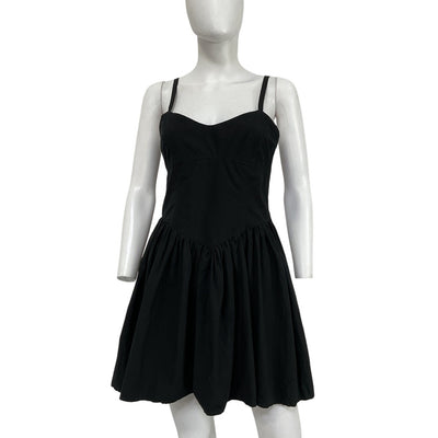 Ciao Lucia Smocked Black Nadja Mini Dress Size M