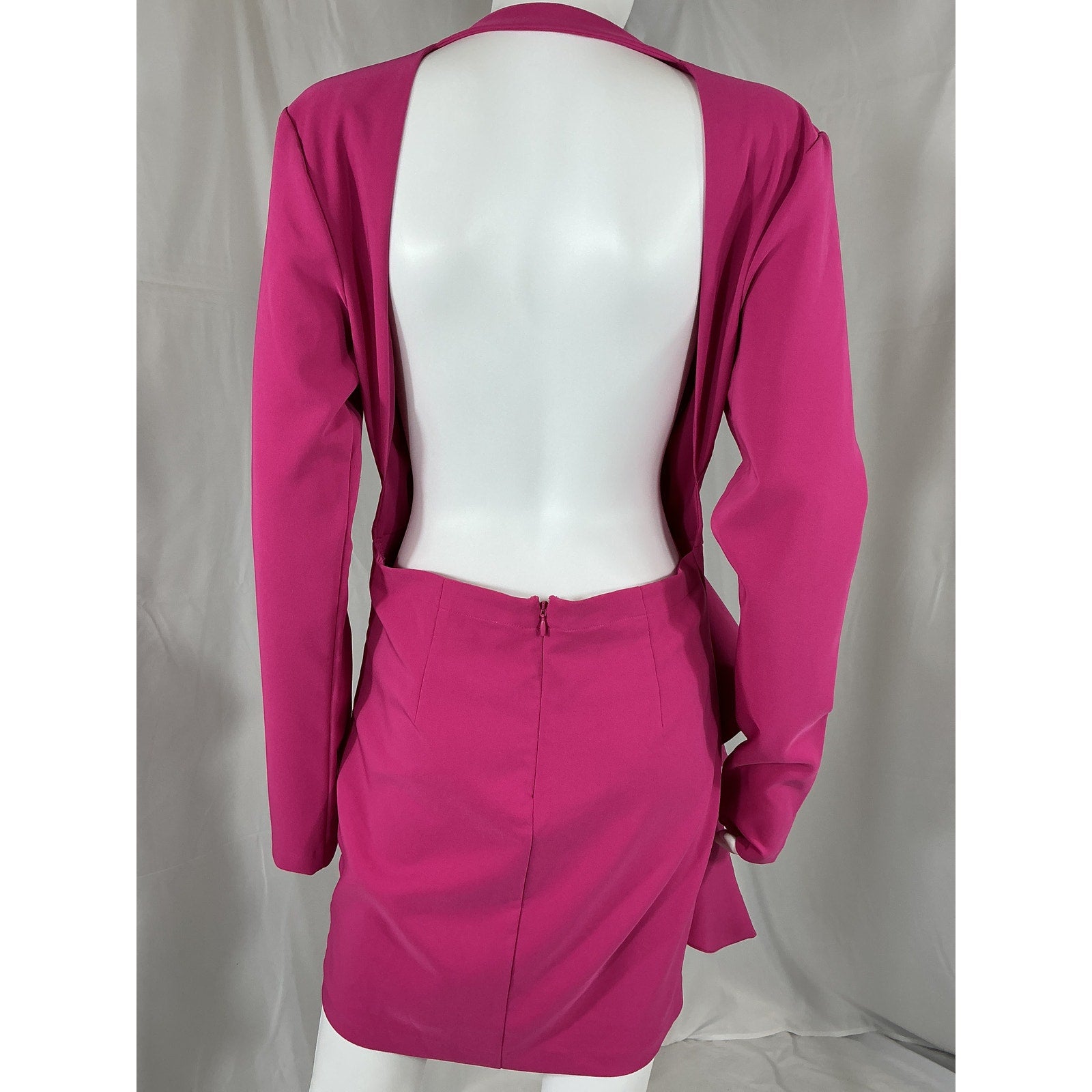 Michael Costello x Revolve 'Fena' Pink Polyester Mini Dress Size L