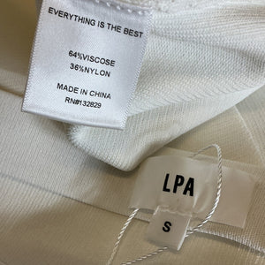 Lpa Knit White Adrianna Mini Dress Size S