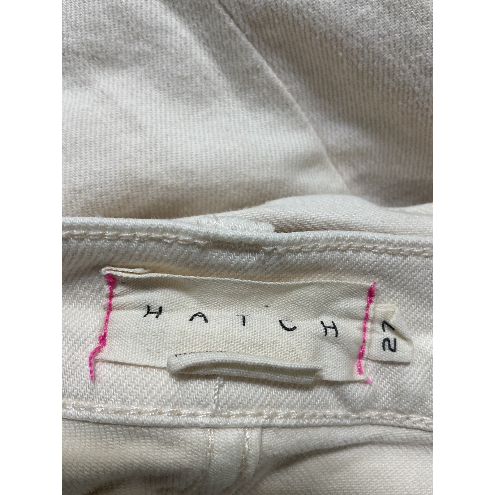 Hatch 'The Straight' Tan Leg Maternity Denim Jean Size 27