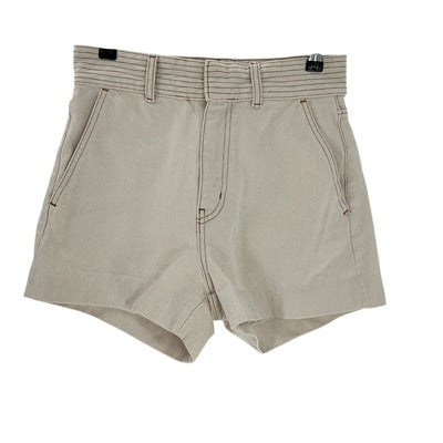 Frame Structured Beige Trapunto Shorts Size 26