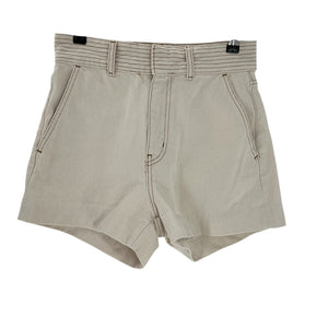 Frame Structured Beige Trapunto Shorts Size 26