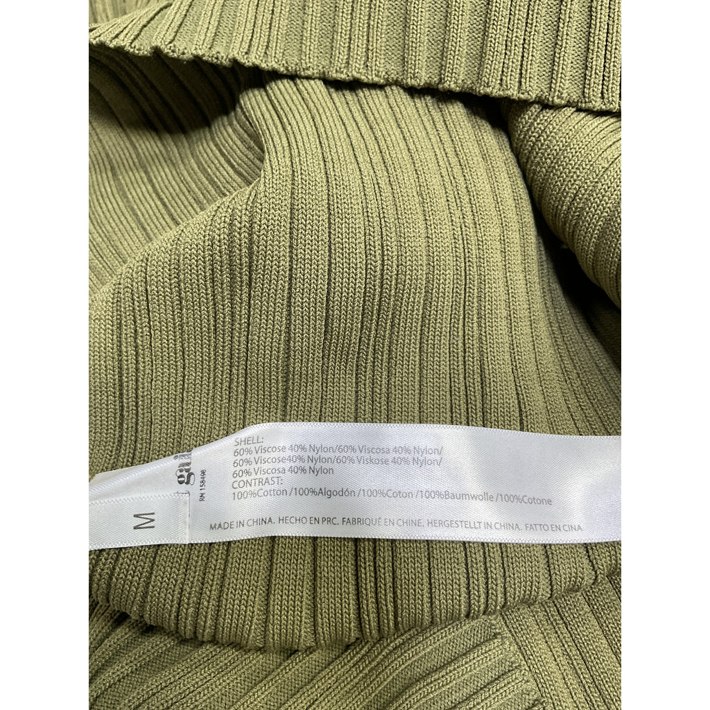 Cult Gaia 'Zahara' Green Viscose Knit Cardigan Size M