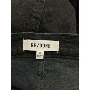 Re/Done '70's' Black Stove Pipe Denim Jeans Size 30 - NWT
