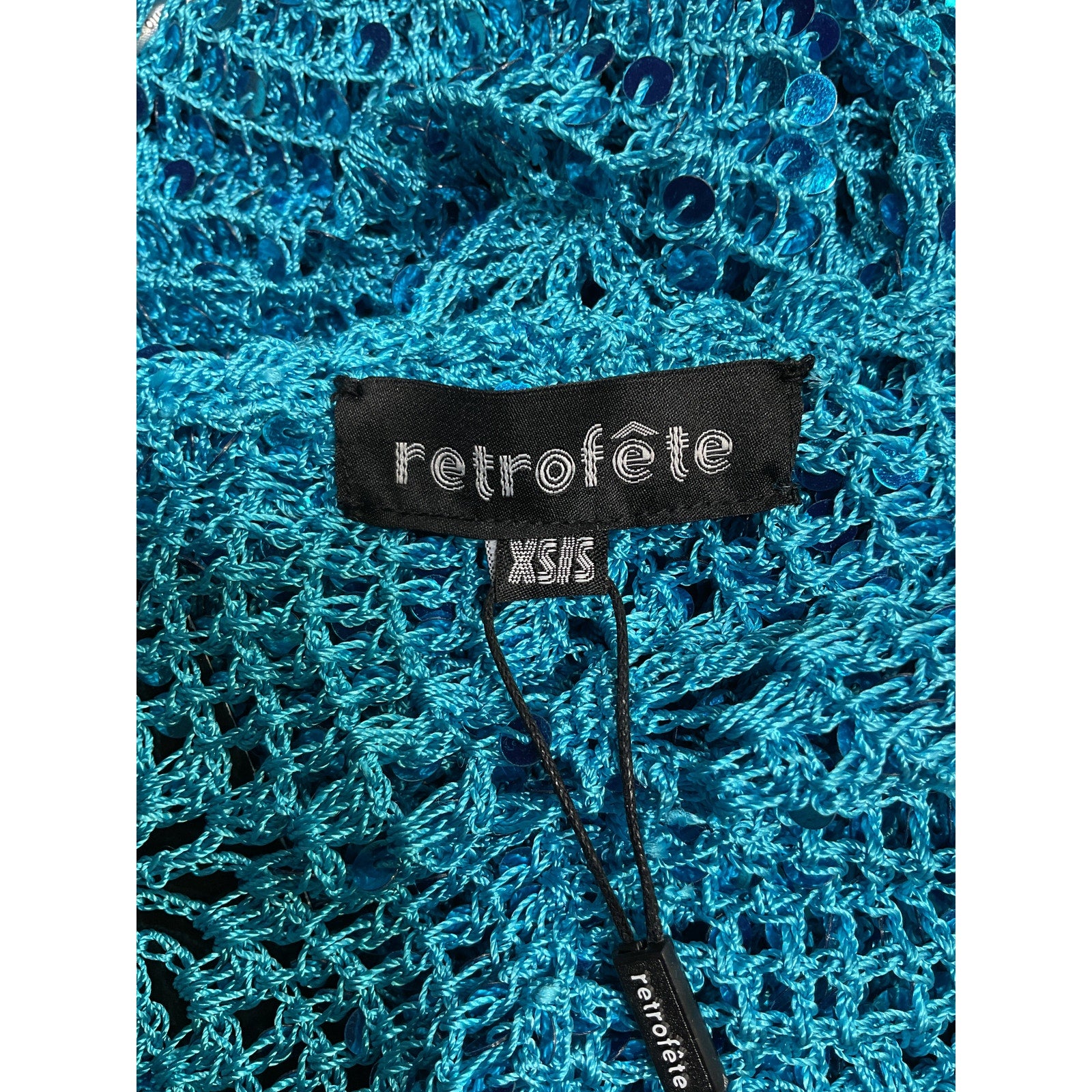 Retrofete 'Mira' Blue Viscose Dress Size XS / S - NWT