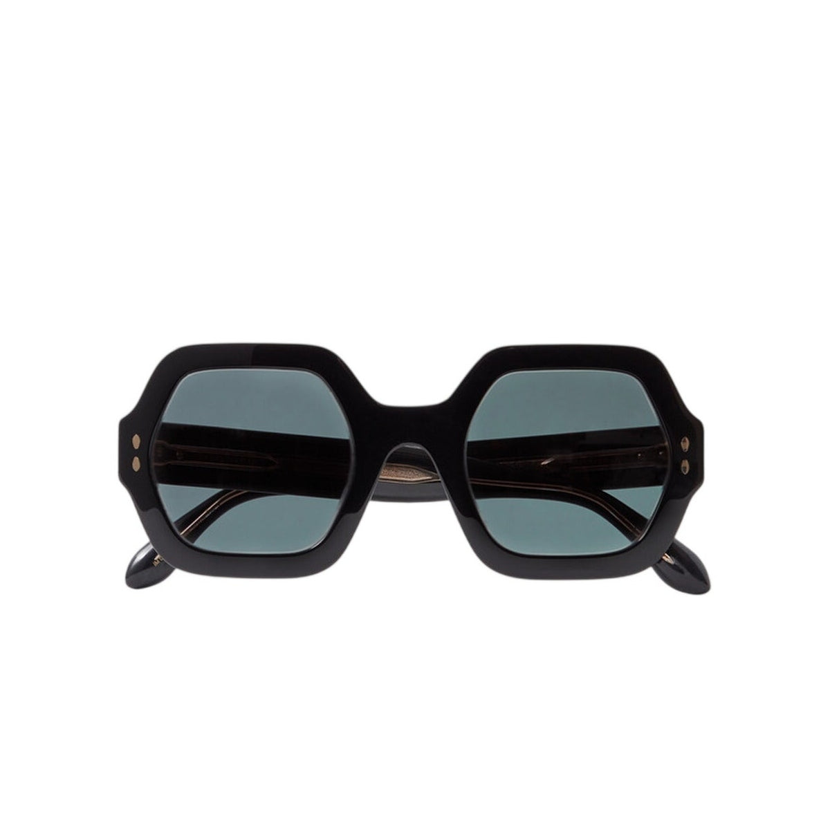 Isabel Marant Sleek Black Hexagon-Frame Acetate Sunglasses