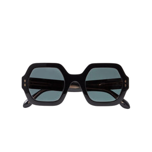 Isabel Marant Sleek Black Hexagon-Frame Acetate Sunglasses