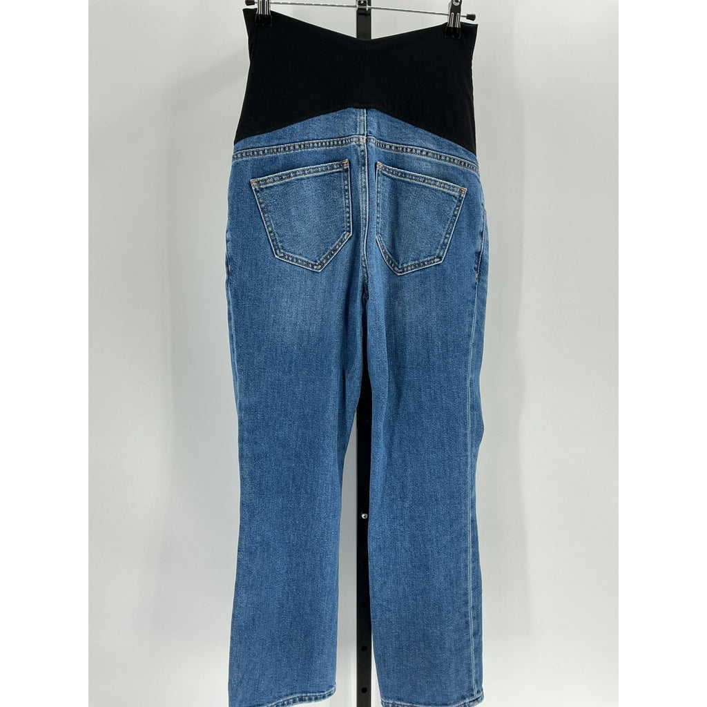 Hatch The Over 'The Bump' Blue Straight Maternity Denim Jean Size 27