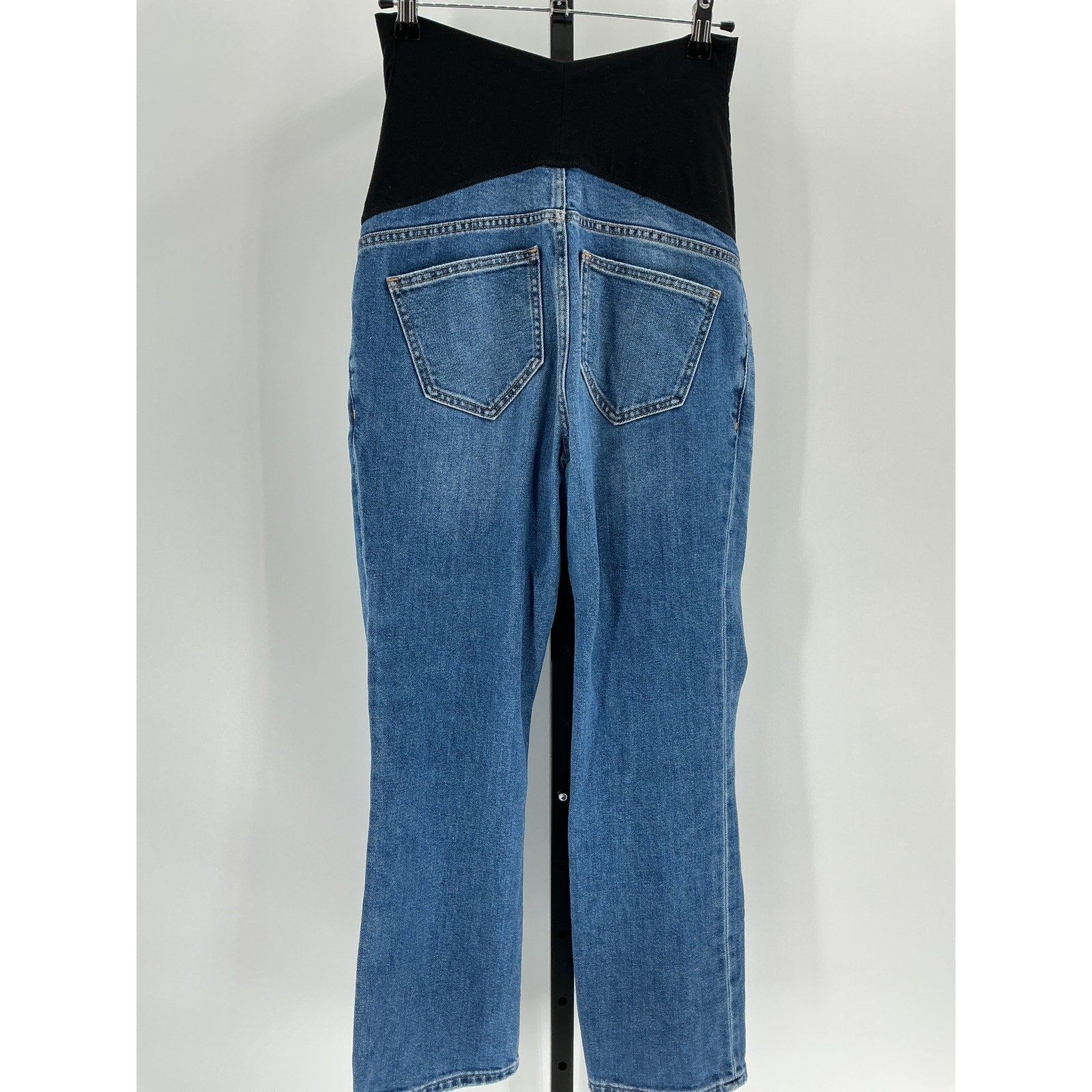 Hatch The Over 'The Bump' Blue Straight Maternity Denim Jean Size 27