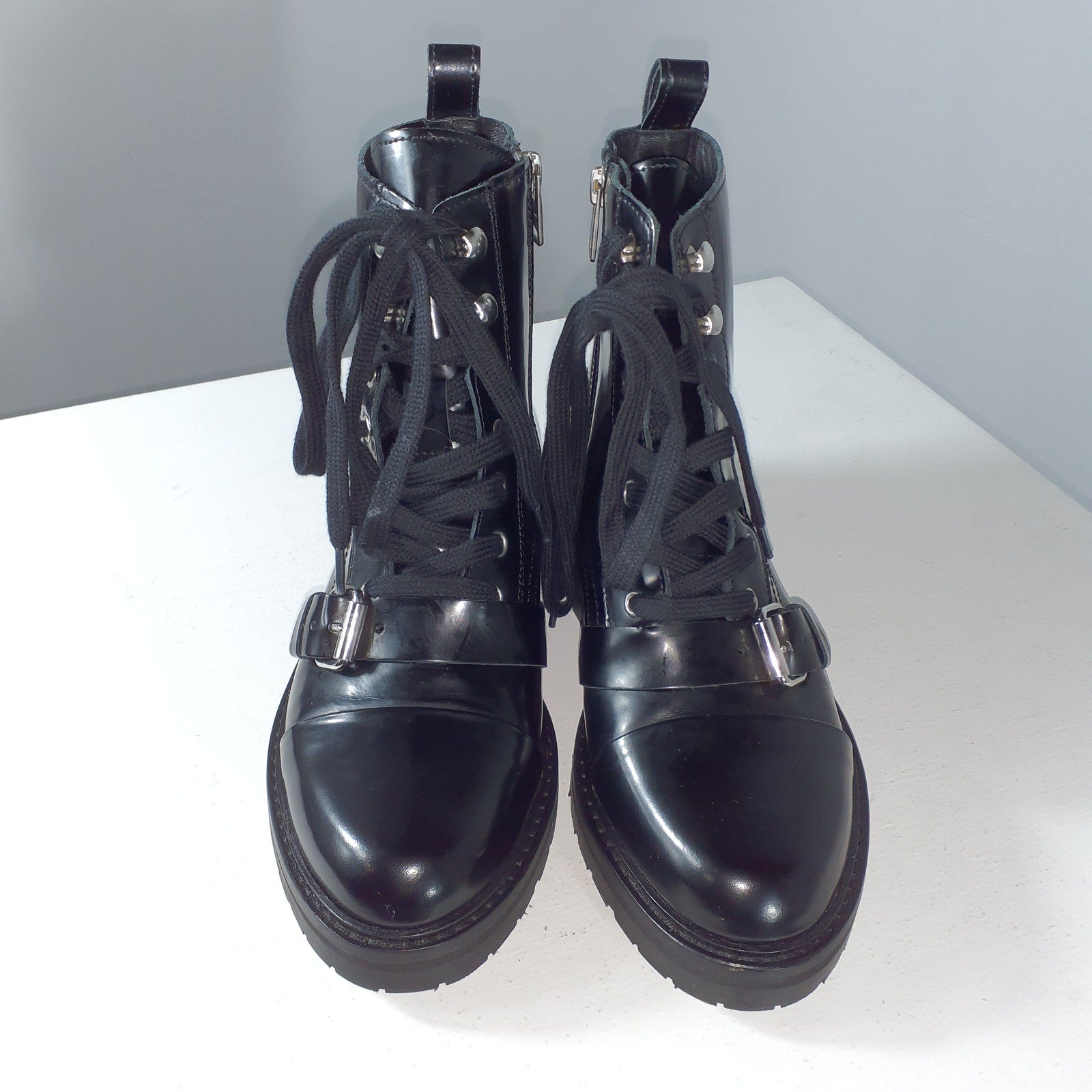 Allsaints 'Donita' Black Leather Boot Size 7
