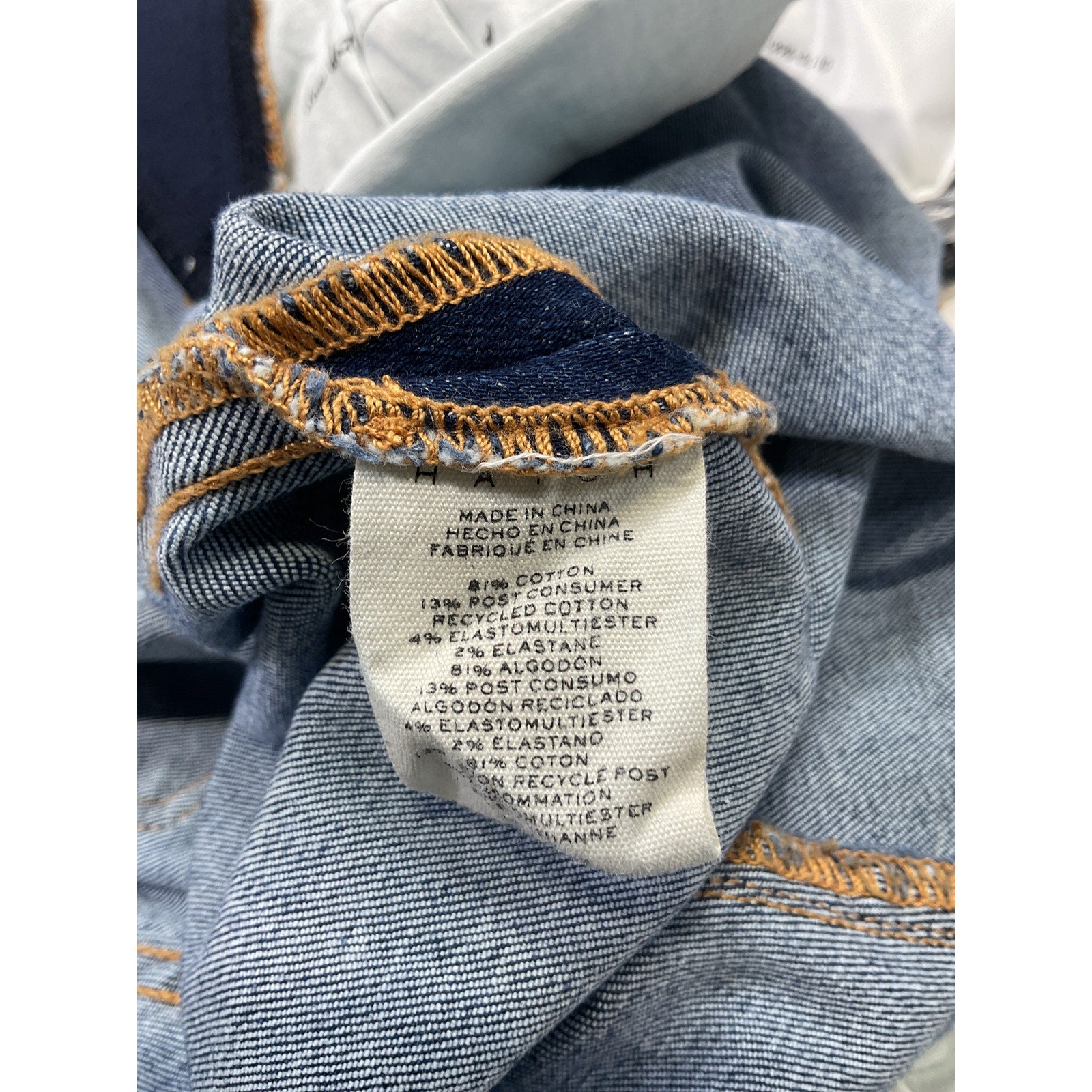 Hatch The Slim Maternity Blue Cotton Denim Jean Size 30
