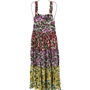 Farm Rio Floral Multicolor Bougainvillea Maxi Dress Size XS