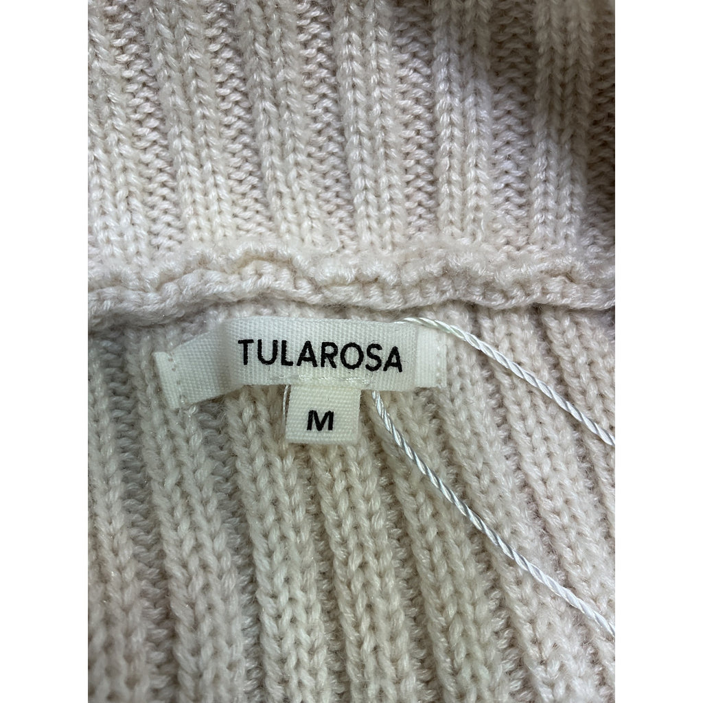 Tularosa 'Lovelle' Cream Acrylic Zip Up Sweater Size M
