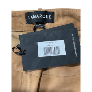Lamarque Suede Chocolate Annaise Shorts Size M NWT