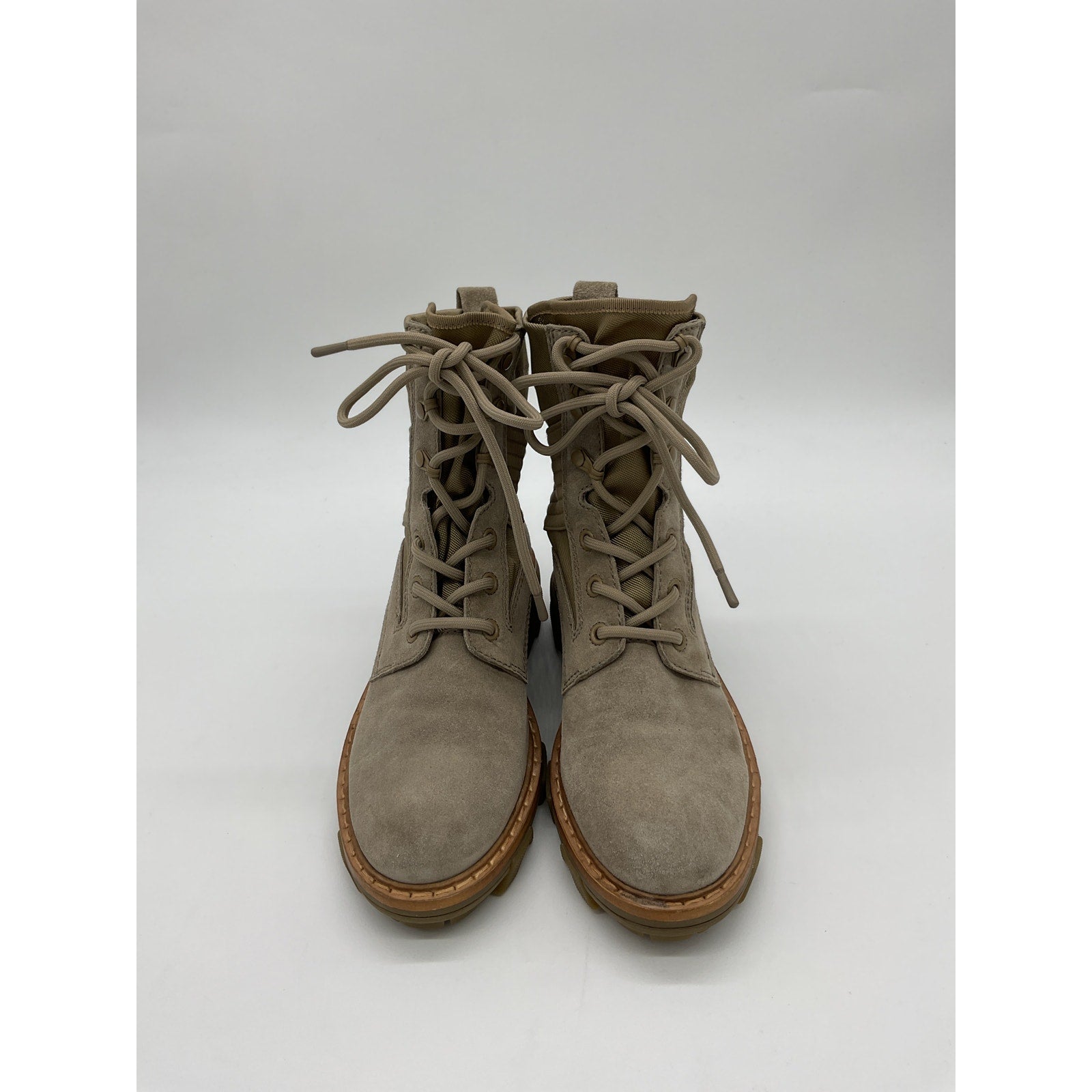 Rag & Bone 'Shiloh' Brown Polyester Lace Up Jungle Boot Size 7