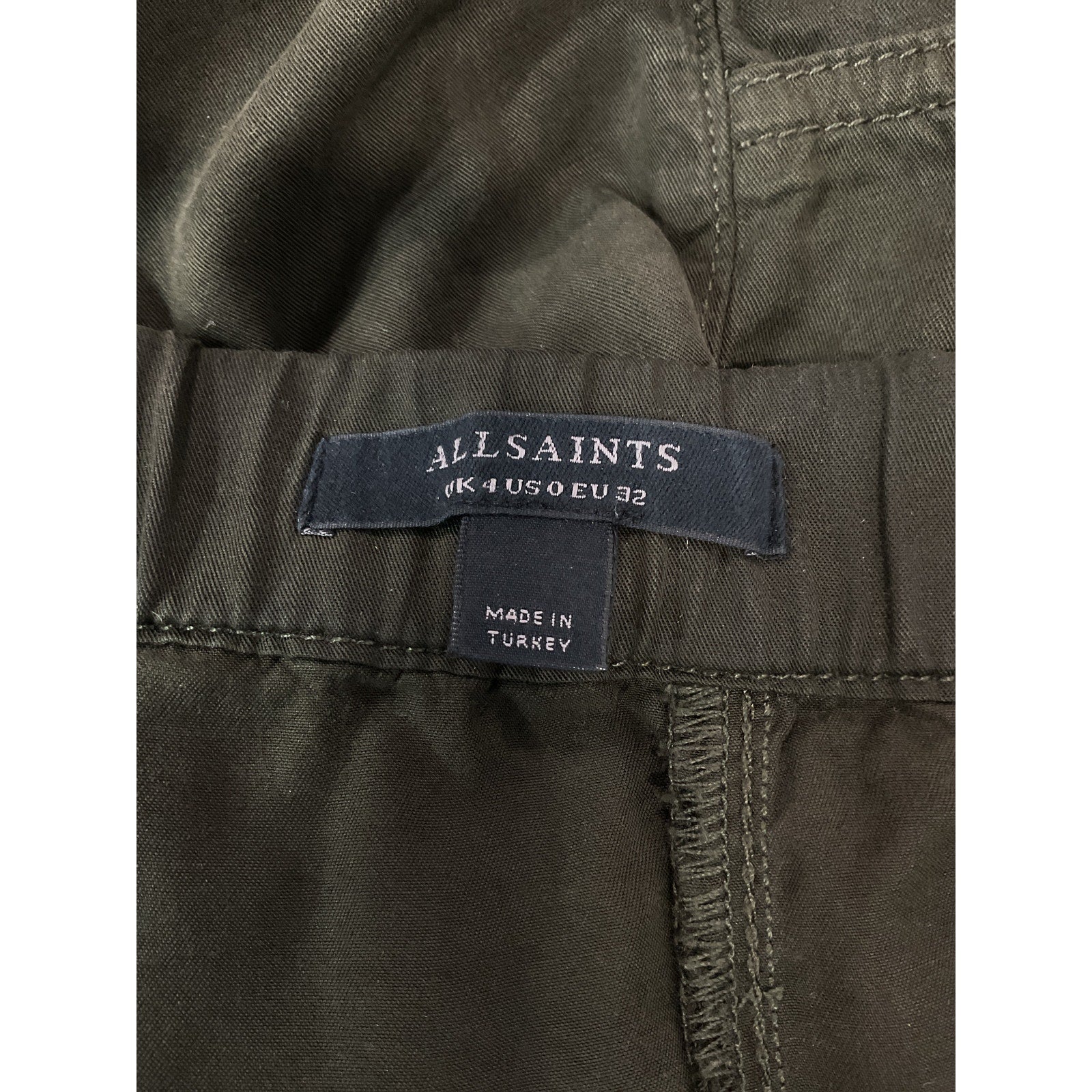 Allsaints 'Frieda' Green Cargo Joggers Size 0