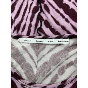 Proenza Schouler Tie-Dyed Stretch-Jersey Purple Maxi Dress Size XS