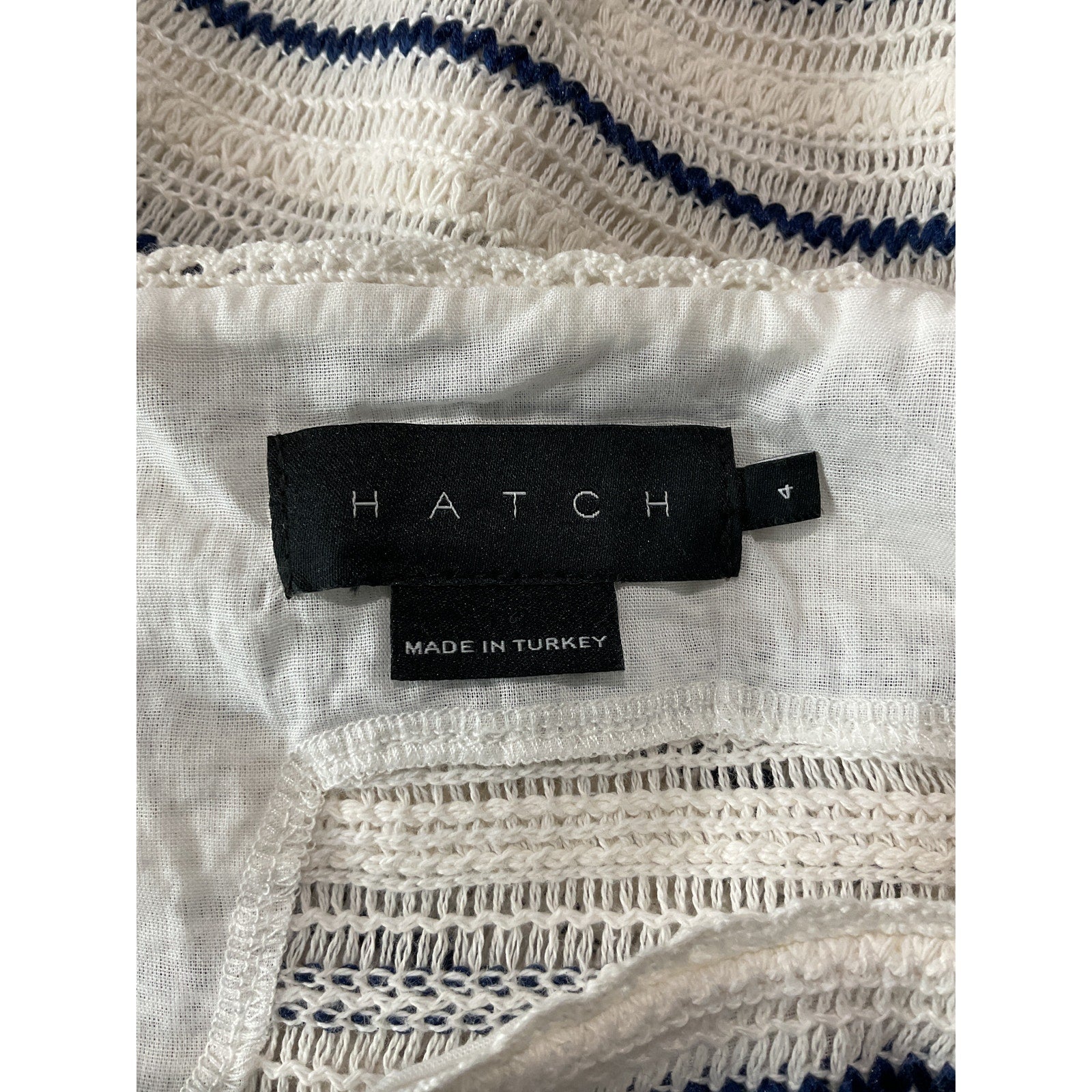 Hatch 'The Ellis' White Cotton Tank Top Size 4