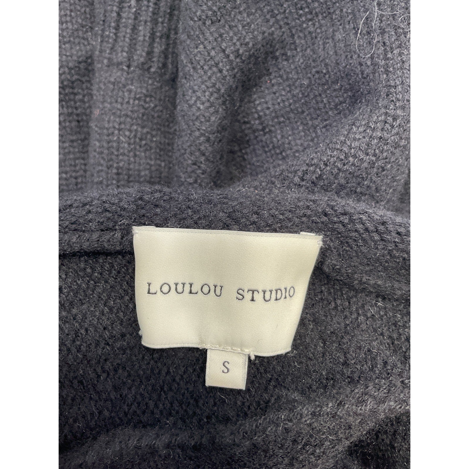 Loulou Studio 'Stintino' Black Wool Turtleneck Size S