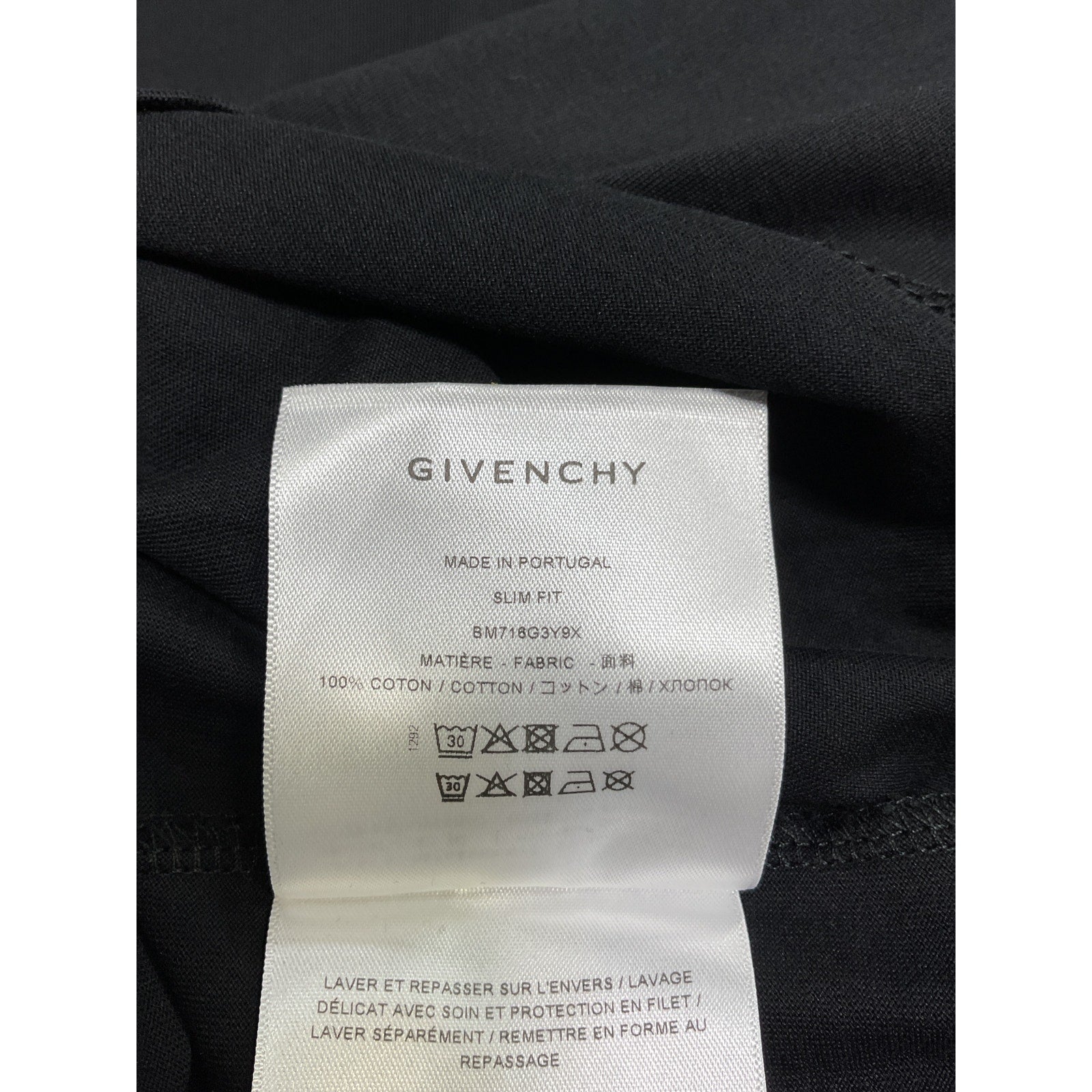 Givenchy Slime Black Cotton Fit T Shirt Size XL