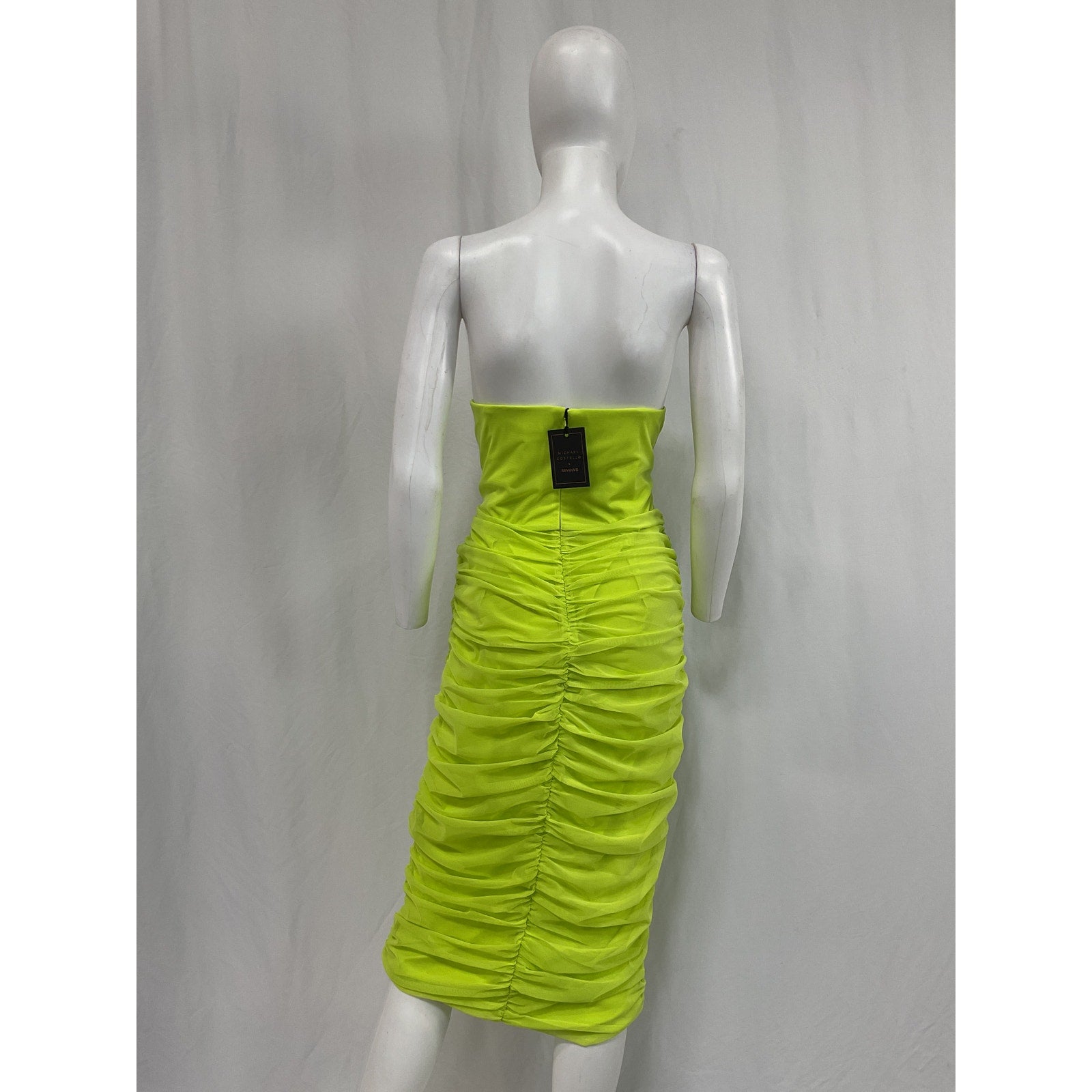 Michael Costello x Revolve 'India' Green Polyester Midi Dress Size XL - NWT